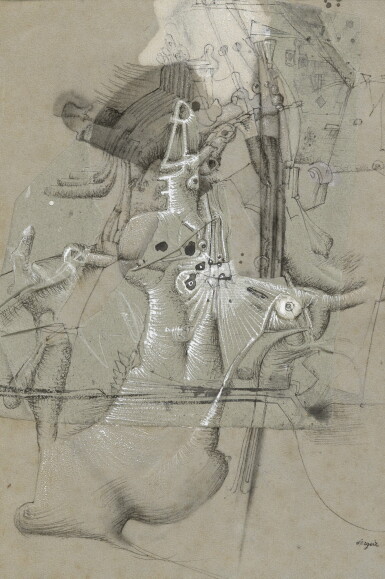 View full screen - View 1 of Lot 253. Christian d'Orgeix | Sans Titre.