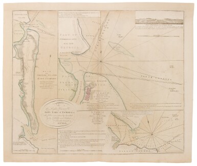 View full screen - View 1 of Lot 39. Jefferys, Thomas, William Fuller, and William Gerard De Brahm | A rare set of sea charts of Amelia Island.