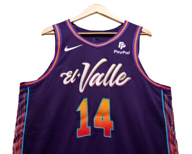 View full screen - View 1 of Lot 21. Drew Eubanks Phoenix Suns 2023-2024 Game Worn City Edition Jersey.