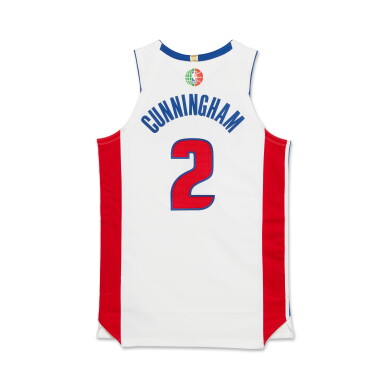 View full screen - View 1 of Lot 4. Cade Cunningham ‘Mexico City Game’ Detroit Pistons 2025-2026 Game Worn Association Edition Jersey | Double-Double.