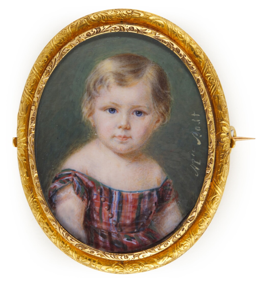 View full screen - View 1 of Lot 181. Portrait of Jeanne Louise Dauher when a child.
