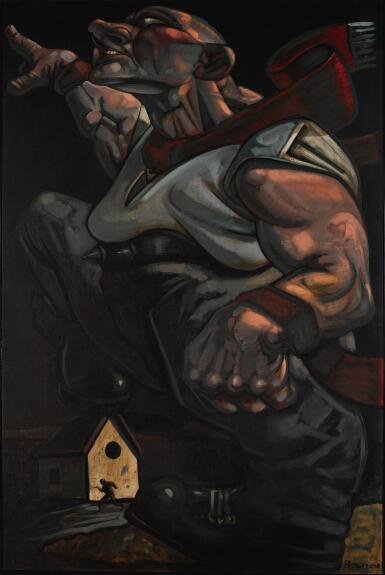 View full screen - View 1 of Lot 11. PETER HOWSON, O.B.E. | NIJINSKY IV.