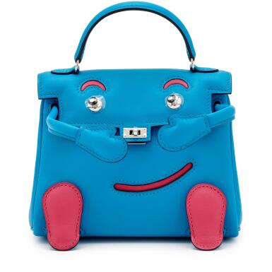 View full screen - View 1 of Lot 116. Bleu Frida and Rose Extreme Swift Quelle Idole Kelly Doll Palladium Hardware, 2020.