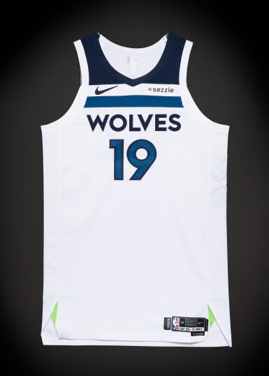 View full screen - View 1 of Lot 23. Joan Beringer ‘Rookie Debut’ Minnesota Timberwolves 2025-2026 Game Worn Association Edition Jersey.