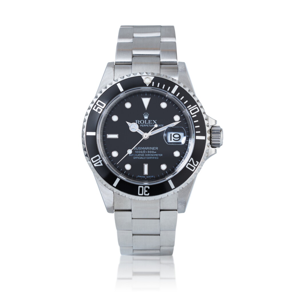 View full screen - View 1 of Lot 1012. Submariner, Ref. 16610LN Montre bracelet en acier avec date et bracelet | Stainless steel wristwatch with date and bracelet Vers 2009 | Circa 2009.