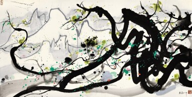 View full screen - View 1 of Lot 3060. WU GUANZHONG 吳冠中 | SOUL OF THE PINE 松魂.