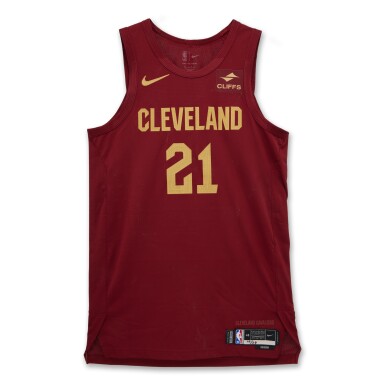 View full screen - View 1 of Lot 136. Emoni Bates ‘Rookie Debut’ Cleveland Cavaliers 2023-2024 Game Worn Icon Edition Jersey.