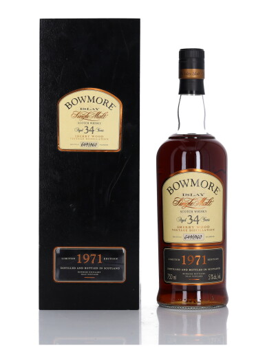 View full screen - View 1 of Lot 50. Bowmore 34 Year Old Sherry Wood 51.0 abv 1971 (1 Bottle 75cl).