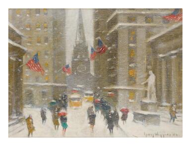 View full screen - View 1 of Lot 103. GUY CARLETON WIGGINS | WALL AND BROAD STREETS.