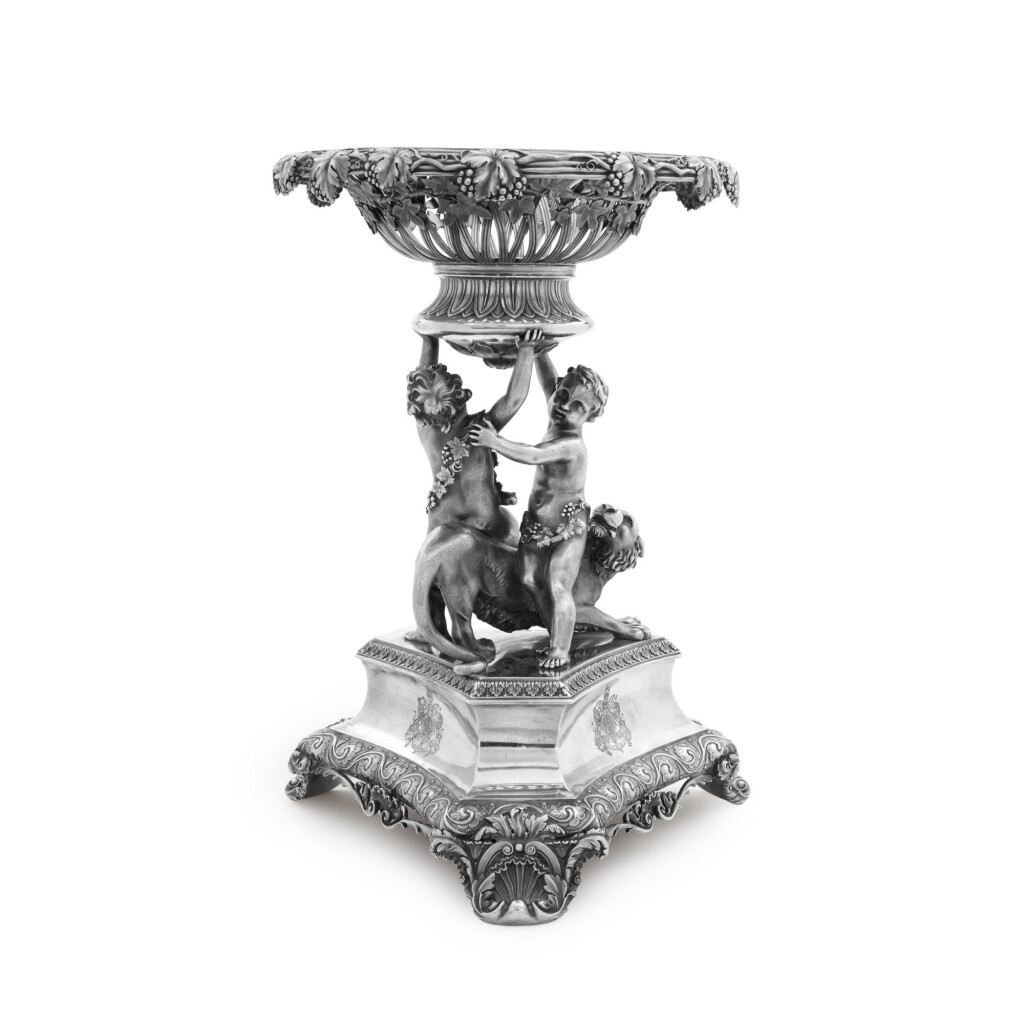 View full screen - View 1 of Lot 159. A George IV Silver Centerpiece, Benjamin Smith III, London, 1827.