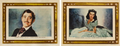 View full screen - View 1 of Lot 132. GONE WITH THE WIND (1939) LOBBY CARDS, US.