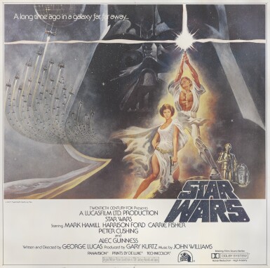 View full screen - View 1 of Lot 16. STAR WARS, BILLBOARD POSTER, US, TOM JUNG, 1977.