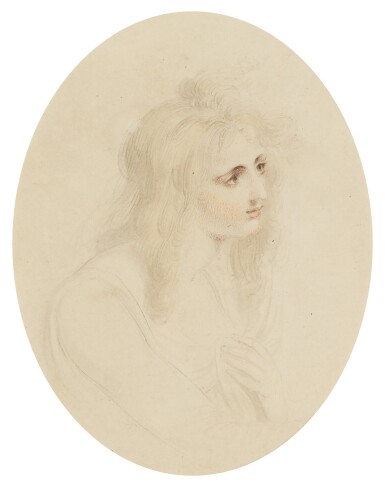 View full screen - View 1 of Lot 625. SIR THOMAS LAWRENCE, P.R.A. | A study of a young woman.