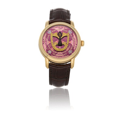 View full screen - View 1 of Lot 304. VACHERON CONSTANTIN | METIERS D’ARTS LES MASQUES CHINA MASK LE 86070/000J-9400 A YELLOW GOLD AUTOMATIC WRISTWATCH CIRCA 2015.