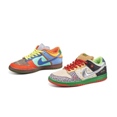 View full screen - View 1 of Lot 3. James Arizumi | “What the Dunk” Nike Dunk Low Pro SB | Size 11.