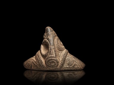 View full screen - View 1 of Lot 51. The Guennol Taino Stone Trigonolito.