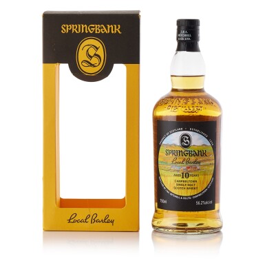 View full screen - View 1 of Lot 9220. Springbank Local Barley 10 Year Old 2019 Release 56.2 abv 2009 (1 BT70).