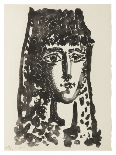 View full screen - View 1 of Lot 47. PABLO PICASSO | PROSPER MÉRIMÉE - LOUIS ARAGON. LE CARMEN DES CARMEN (B. 1000-1005; C. BKS 126).