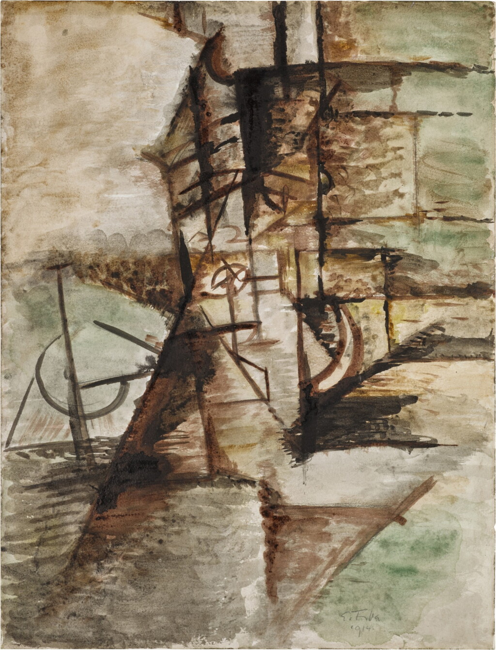 View full screen - View 1 of Lot 23. Cubist Still Life (Kubistické zátiší).