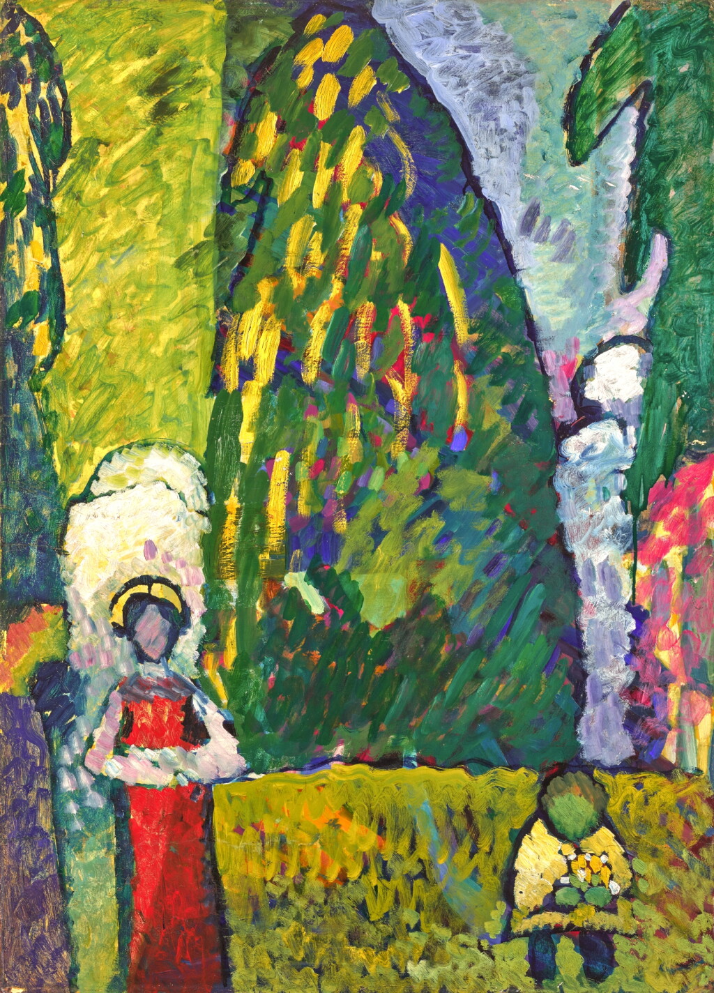 View full screen - View 1 of Lot 117. Fragment zu Improvisation II (Trauermarsch) (Detail of Improvisation II (Funeral March)).