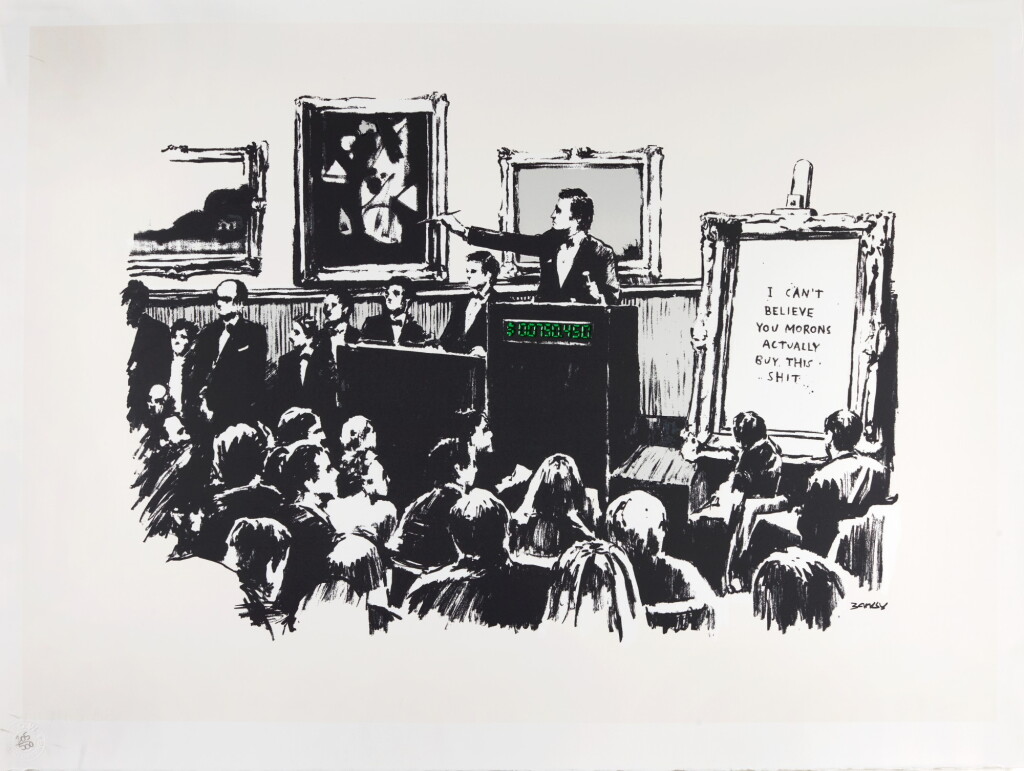 View full screen - View 1 of Lot 35. BANKSY | MORONS.
