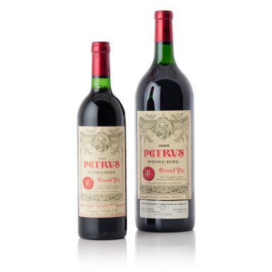 View full screen - View 1 of Lot 6165. Petrus 1985 (2 BT).