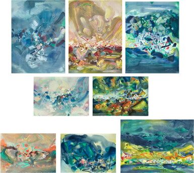 View full screen - View 1 of Lot 2042. Chu Teh-Chun 朱德群 | Composition 構成.