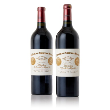 View full screen - View 1 of Lot 7808. Château Cheval Blanc 2005 (2 BT).