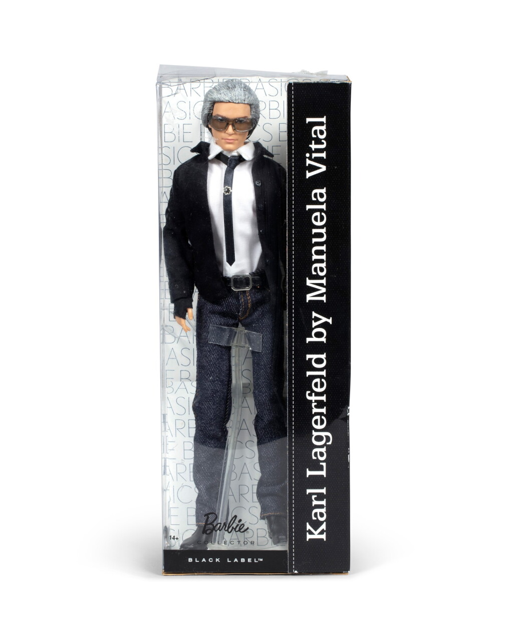 View full screen - View 1 of Lot 1130. Manuela Vital, figurine with Karl Lagerfeld's face | Manuela Vital, figurine à l'efigie de Karl Lagerfeld.