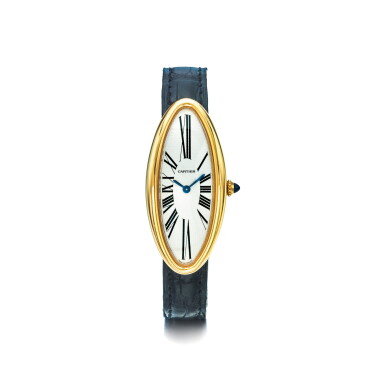 View full screen - View 1 of Lot 890. CARTIER | REF 2515 BAIGNOIRE ALLONGÉE, A PINK GOLD ELONGATED OVAL WRISTWATCH, CIRCA 2008 | 卡地亞 | 2515型號「BAIGNOIRE ALLONGÉE」粉紅金腕錶,年份約2008.