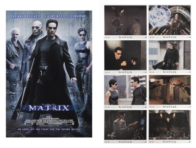 View full screen - View 1 of Lot 31. The Matrix (1999), poster and set of 8 lobby cards, US.