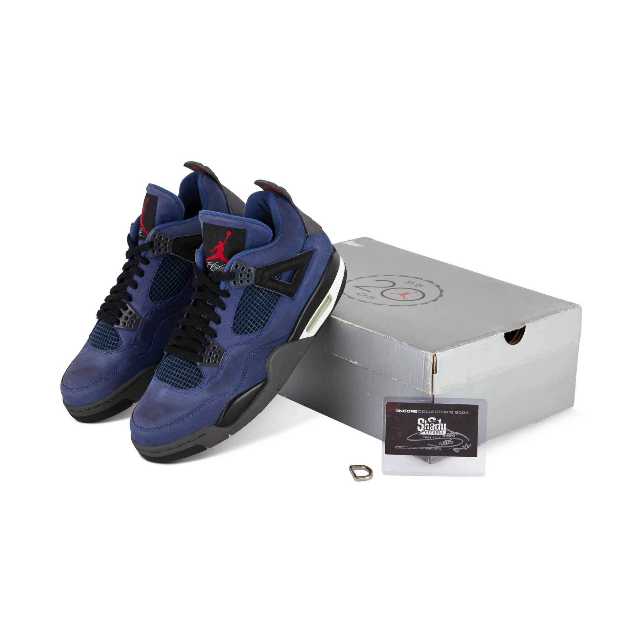 Nike Air Jordan IV Retro Eminem 'ENCORE' with Marshall Mathers Card | Size 10 | Scarce Air | 2021 Sotheby's