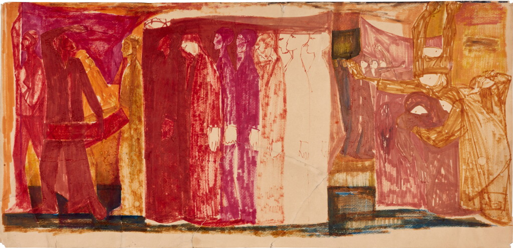 View full screen - View 1 of Lot 25. Study for Jzanet (Funeral).