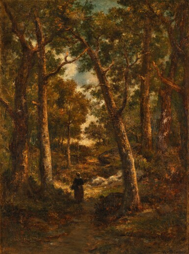 View full screen - View 1 of Lot 7. Sous-bois, fagotière de dos.