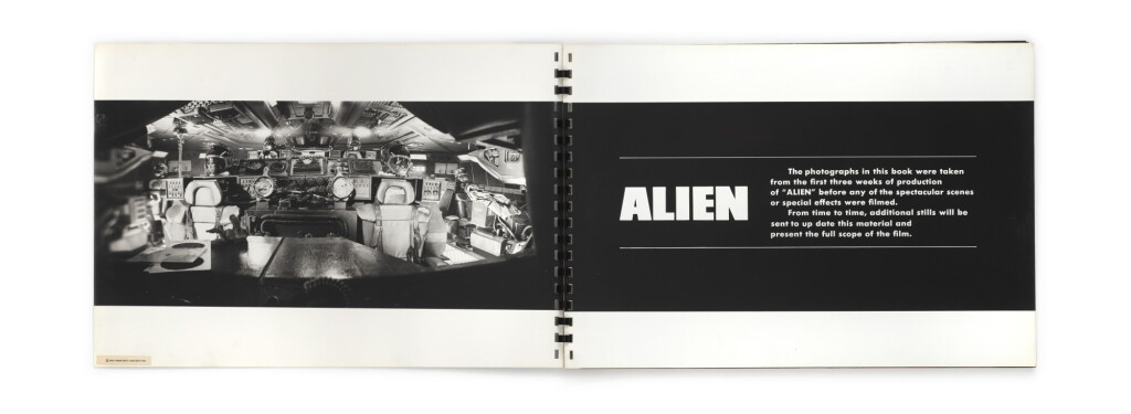 View full screen - View 1 of Lot 46. Alien (1979), pre-production spiral-bound photographs (1978), British.