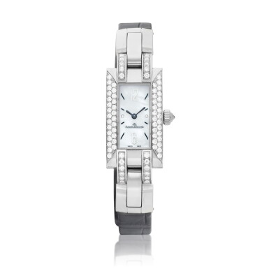 View full screen - View 1 of Lot 2227. Idéale, Reference 460.3.86 | A white gold and diamond-set wristwatch with mother-of-pearl dial, Circa 2010 | 積家 | Idéale 型號460.3.86 | 白金鑲鑽石腕錶,備珠母貝錶盤,約2010年製.