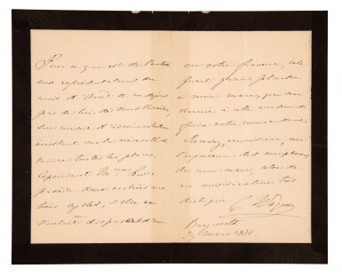 View full screen - View 1 of Lot 162. Cosima Wagner and Richard Strauss | Three autograph letters, 1876-1912.