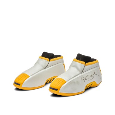 View full screen - View 1 of Lot 33. Kobe Bryant Los Angeles Lakers 2002 Game Worn & Signed Sneakers.