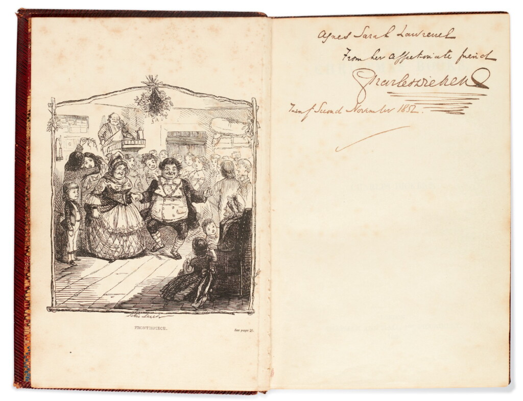 View full screen - View 1 of Lot 163. Dickens, Christmas Books, 1852, first authorised collected edition, presentation copy inscribed to Lawrence.