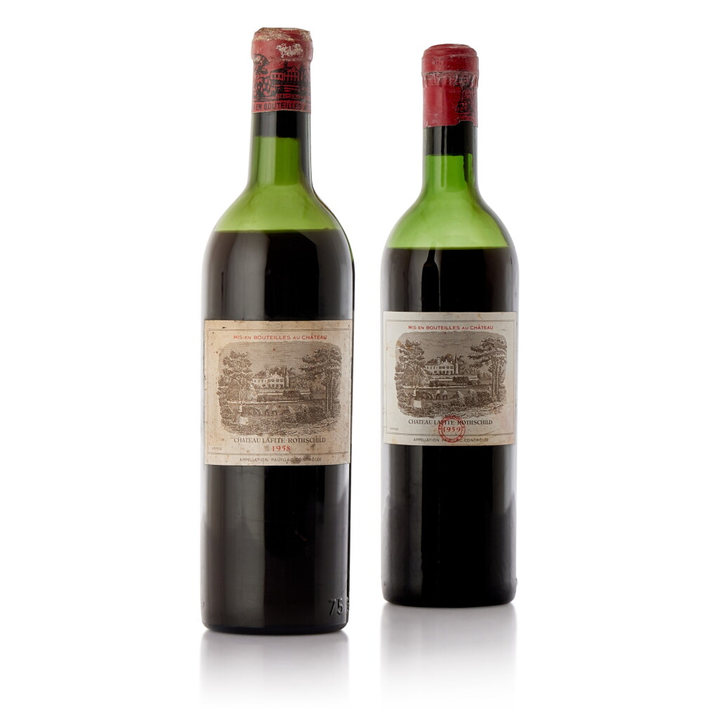 View full screen - View 1 of Lot 6246. Château Lafite 1958 & 1959 (2 BT).