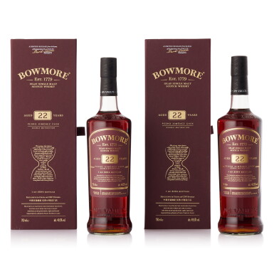 View full screen - View 1 of Lot 379. Bowmore 22 Year Old PX Sherry Cask 49.5 abv NV (2 BT70).