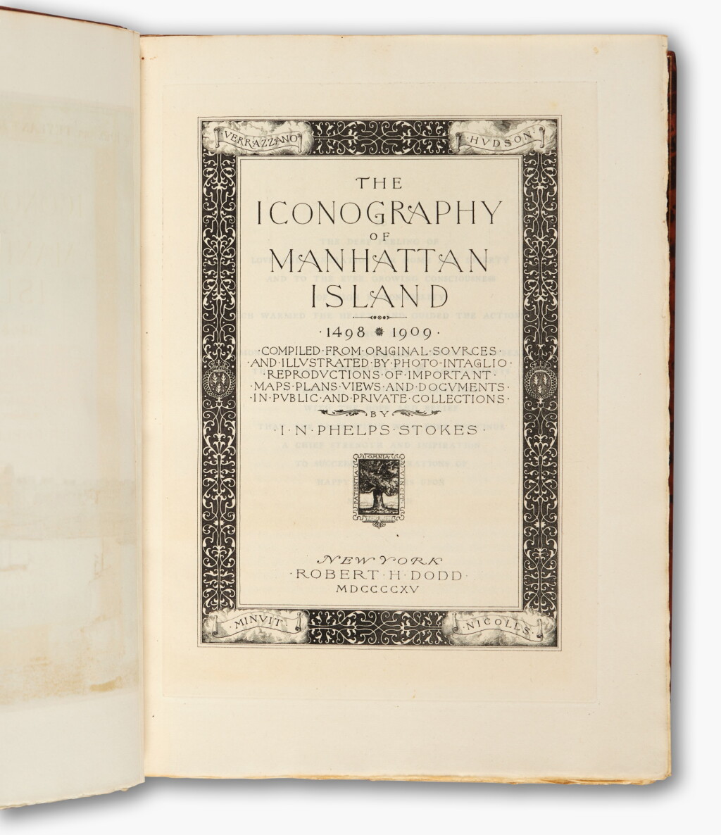 View full screen - View 1 of Lot 2. Stokes, Isaac Newton Phelps | “Most elaborate and comprehensive history of New York City” (Howes).