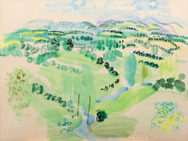 View full screen - View 1 of Lot 91. Paysage d’Auvergne.