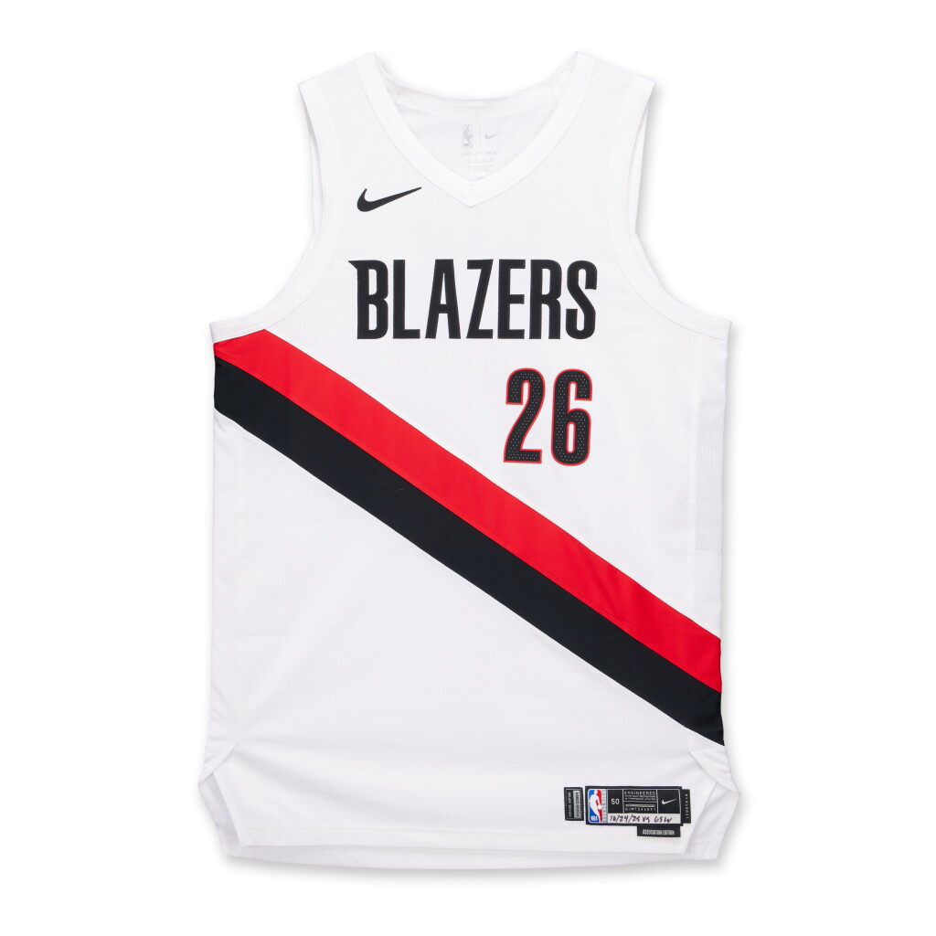 View full screen - View 1 of Lot 59. Duop Reath Portland Trail Blazers 2025-2026 Game Issued Association Edition Jersey | Probable Wear.
