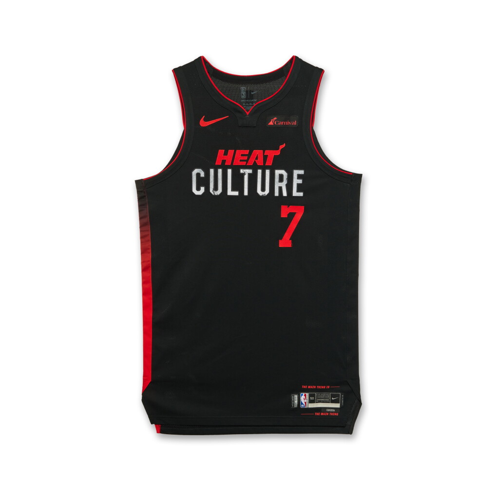 View full screen - View 1 of Lot 210. Kyle Lowry Miami Heat 2023-2024 In-Season Tournament Game Worn City Edition Jersey.