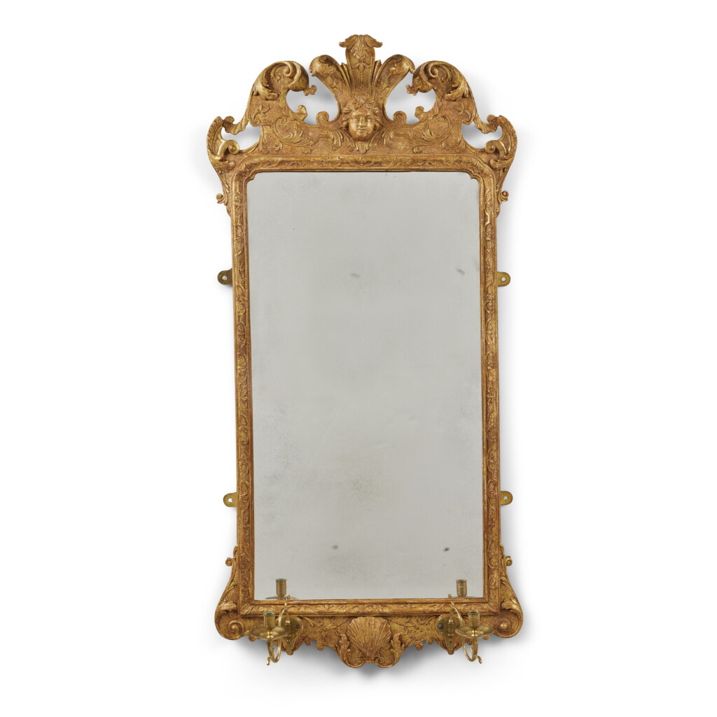 View full screen - View 1 of Lot 1191. A George I Gilt-Gesso Wall Mirror, Circa 1720.