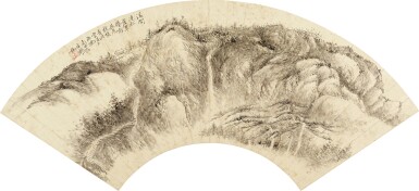 View full screen - View 1 of Lot 6045. 惲壽平 撫黃鶴山樵|Yun Shouping, Landscape after Wang Meng.