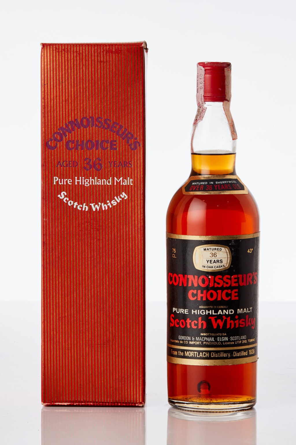 View full screen - View 1 of Lot 1027. Mortlach Gordon & MacPhail Connoisseur’s Choice 36 Year Old 43.0 abv 1936 (1 BT75).