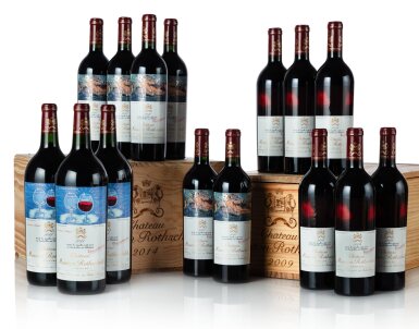 View full screen - View 1 of Lot 17. Château Mouton Rothschild 2014 (12 BT).