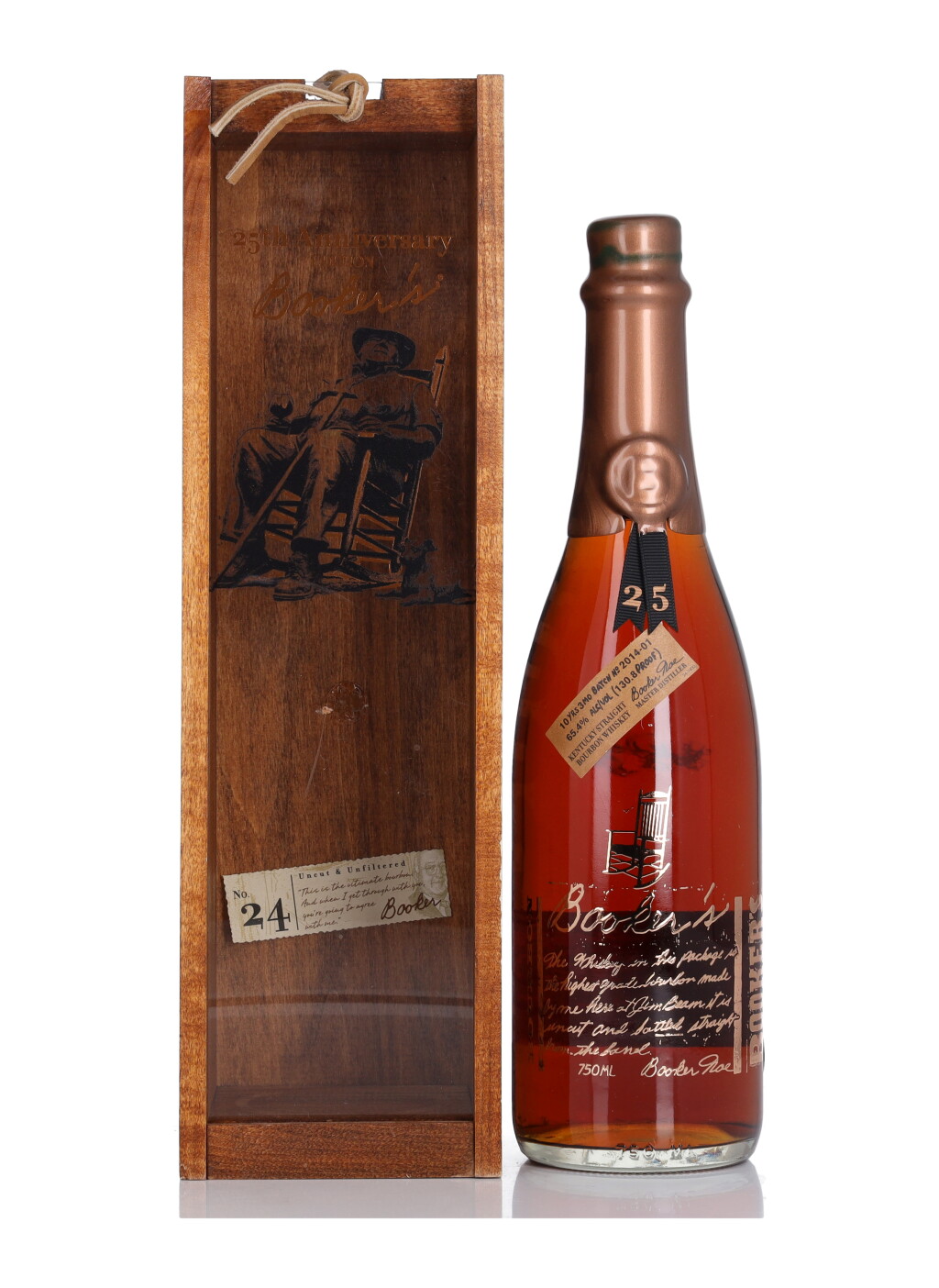 View full screen - View 1 of Lot 170. Booker's Small Batch 25th Anniversary Edition 130.8 Proof NV (1 Bottle 75cl).
